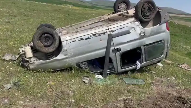 Konya’da Korkutan Kaza: Takla Atan Araçta İki Kişi Yaralandı