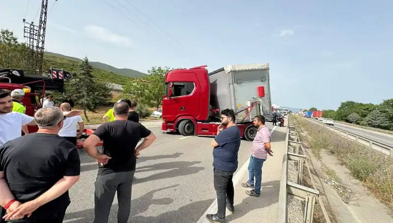 Seyir Halindeyken Arı Soktu, Trafik Durma Noktasına Geldi!