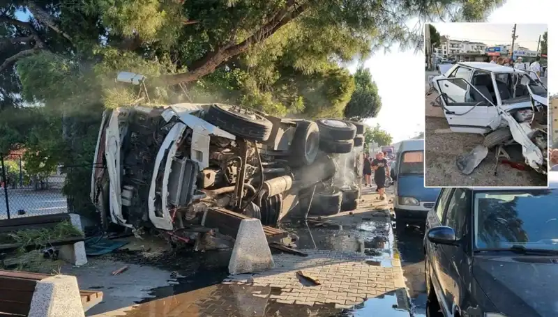 Freni Patlayan Kamyon, Trafik Işığında Bekleyen Araçlara Çarptı: Korkunç Kaza