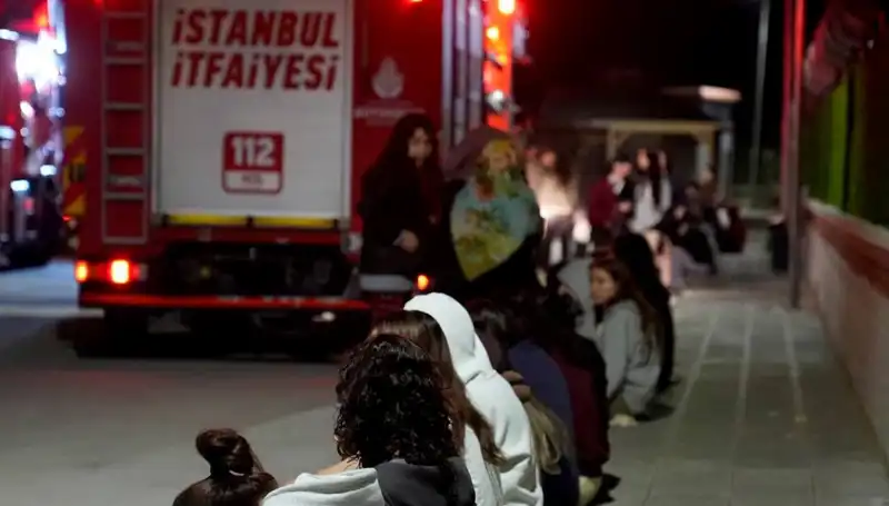 2500 Kişilik Kız Öğrenci Yurdunda Korkutan Yangın: Can Kaybı Yok