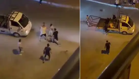 Bursa'da Taciz Şüphelisine Sokakta Sert Müdahale: O Anlar Kameralara Yansıdı